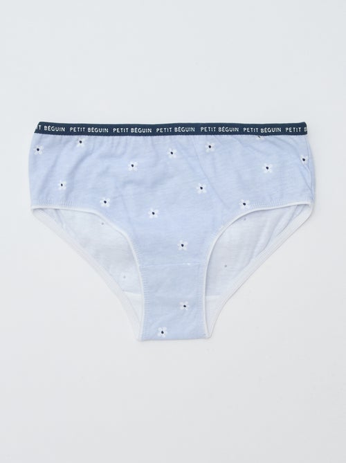 Juego de 3 braguitas estampadas 'Petit Béguin' - Kiabi