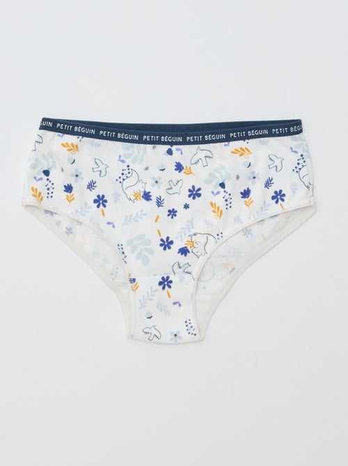 Juego de 3 braguitas estampadas 'Petit Béguin' - Kiabi