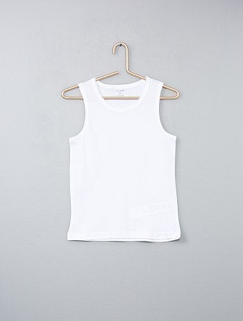 Juego de 3 camisetas de algodón sin mangas
