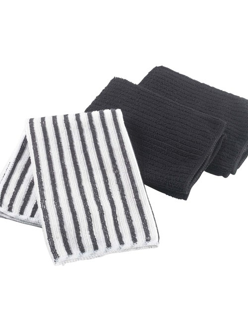 Juego de 3 paños de cocina de microfibra ultraabsorbentes - Kiabi Juego de 3 paños de cocina de microfibra ultraabsorbentes - Kiabi