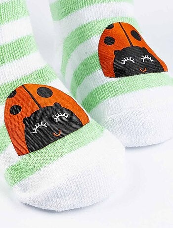 Juego de 3 pares de calcetines de rayas pastel | Soxo