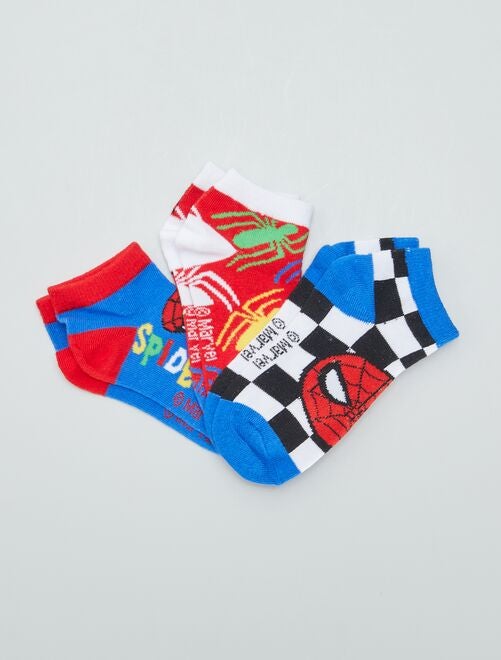 Juego de 3 pares de calcetines invisibles 'Spiderman' - Kiabi