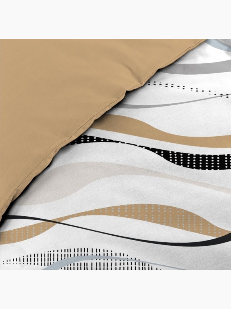 Juego de 3 piezas polialgodón 52 hilos Beige natural - Kiabi