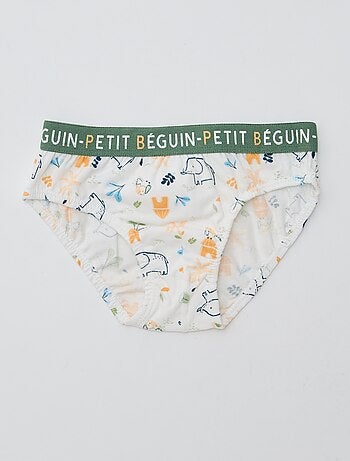 Juego de 3 slips estampados 'Petit Béguin'