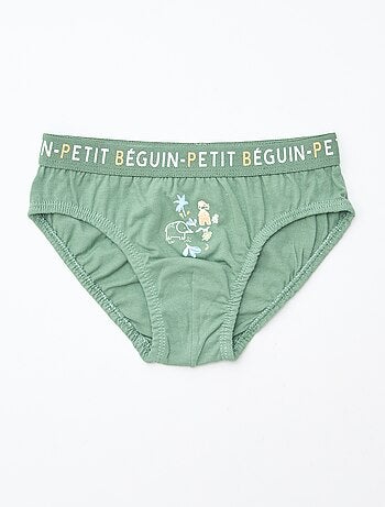 Juego de 3 slips estampados 'Petit Béguin'