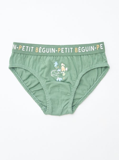 Juego de 3 slips estampados 'Petit Béguin' - Kiabi