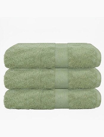 Juego de 3 toallas grandes de baño 100x150 cm 500 gr/m² 100% algodón