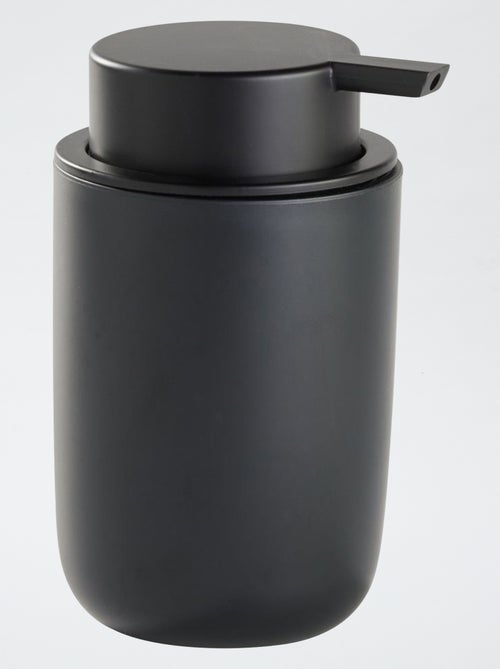 Juego de 4 piezas con jabonera + dispensador de jabón + vaso para cepillos de dientes + escobilla para inodoro - Kiabi