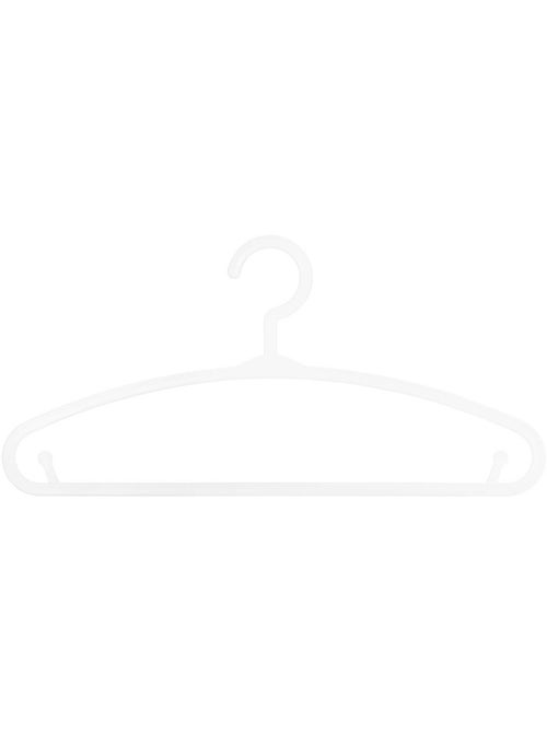 Juego de 6 perchas de plástico blanco para niños - Kiabi Juego de 6 perchas de plástico blanco para niños - Kiabi