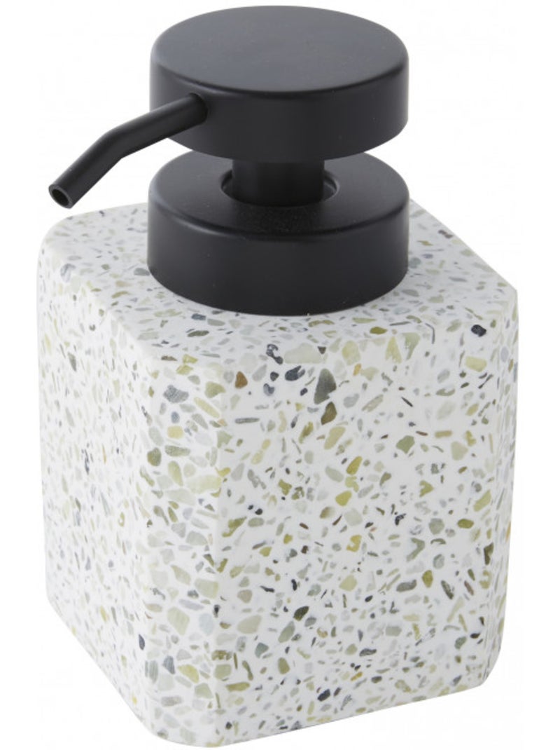 Juego de accesorios de baño TERAZZO 3 piezas en polirresina – Guy Levasseur Blanco Verde Azul - Kiabi