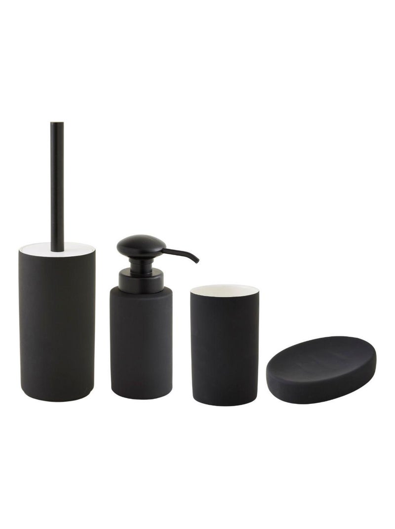 Juego de accesorios para baño 4 piezas CITY en cerámica negra – Guy Levasseur Negro - Kiabi