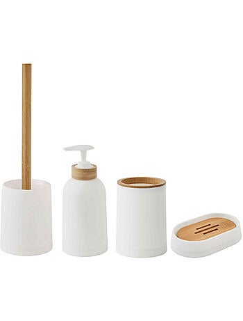 Juego de accesorios para baño 4 pzas bambú PRIMA – Guy Levasseur