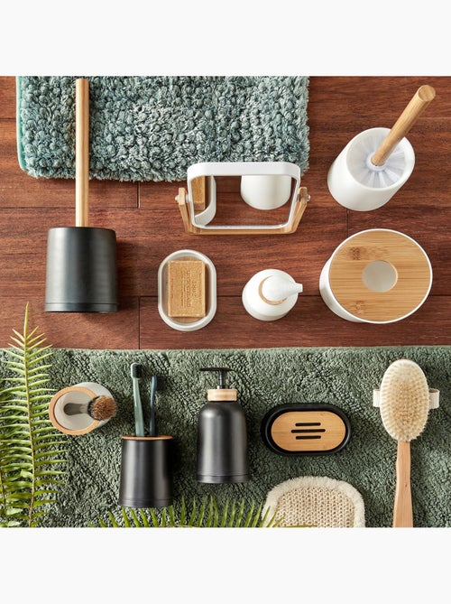 Juego de accesorios para baño 4 pzas bambú PRIMA – Guy Levasseur - Kiabi Juego de accesorios para baño 4 pzas bambú PRIMA – Guy Levasseur - Kiabi