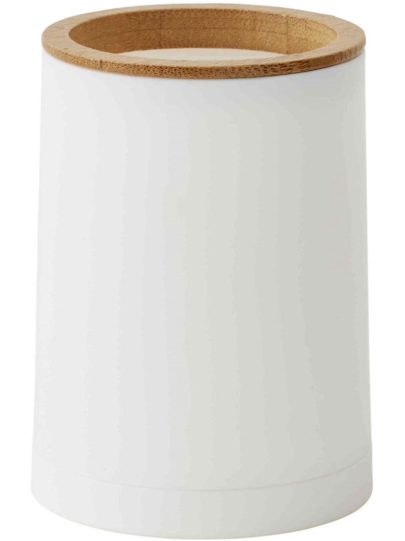 Juego de accesorios para baño 4 pzas bambú PRIMA – Guy Levasseur Blanco Negro Blanco - Kiabi