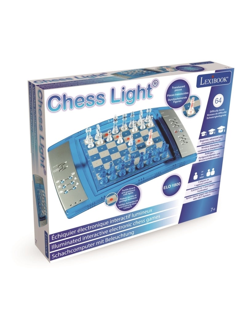 Juego de ajedrez electrónico ChessLight® con luces y piezas de ajedrez translúcidas N/D - Kiabi
