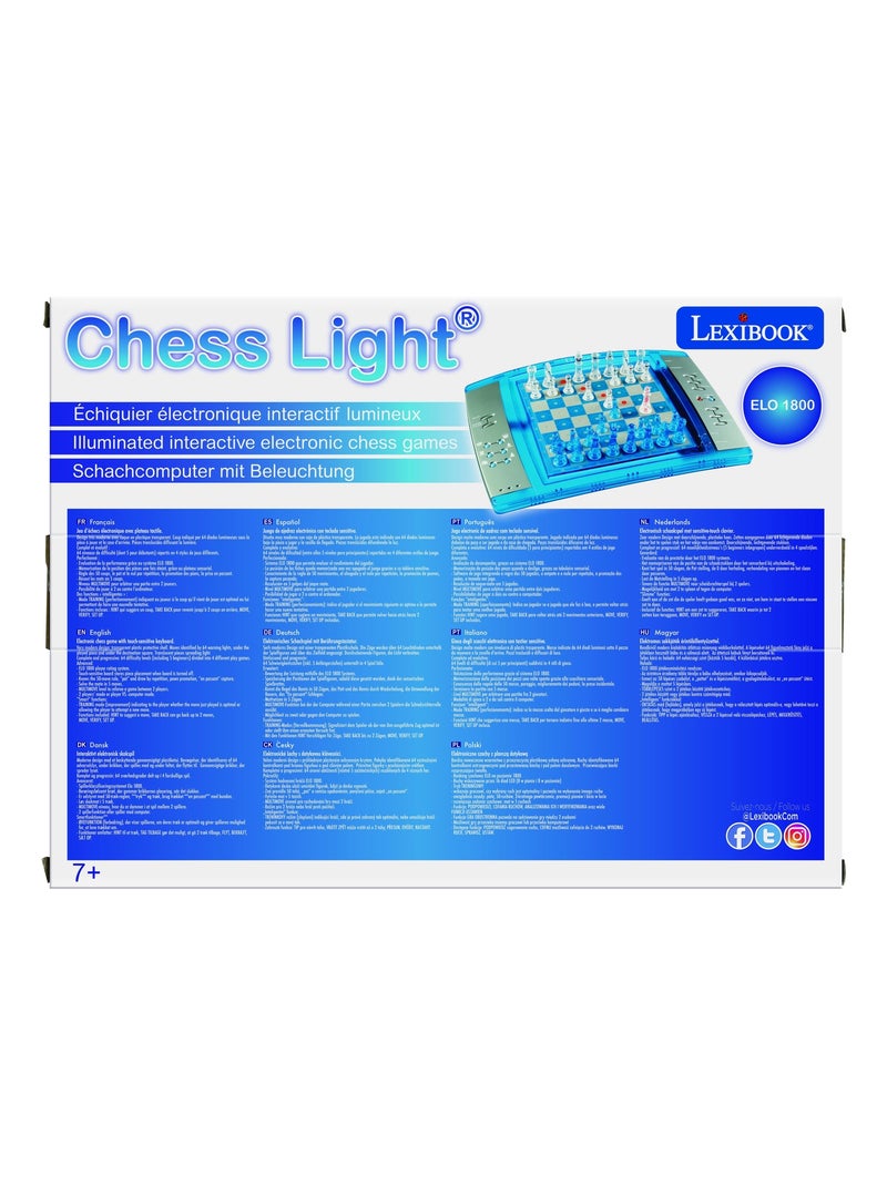 Juego de ajedrez electrónico ChessLight® con luces y piezas de ajedrez translúcidas N/D - Kiabi