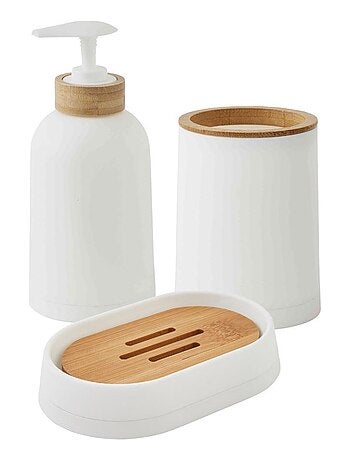 Juego de baño 3 piezas PRIMA efecto madera GUY LEVASSEUR