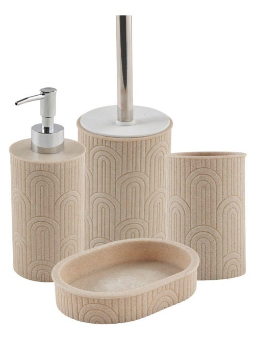 Juego de baño Arch de 4 piezas de poliresina - Kiabi