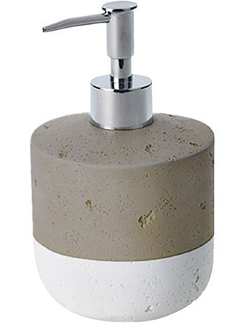 Juego de baño cerámica bicolor taupe SPA 3 piezas – Guy Levasseur