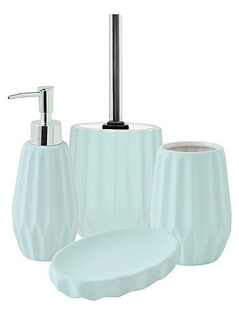 Juego de baño de 4 piezas con relieve de cerámica