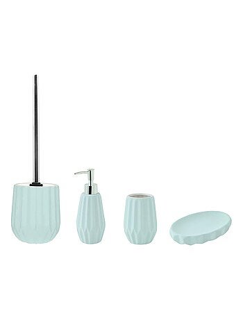Juego de baño de 4 piezas con relieve de cerámica