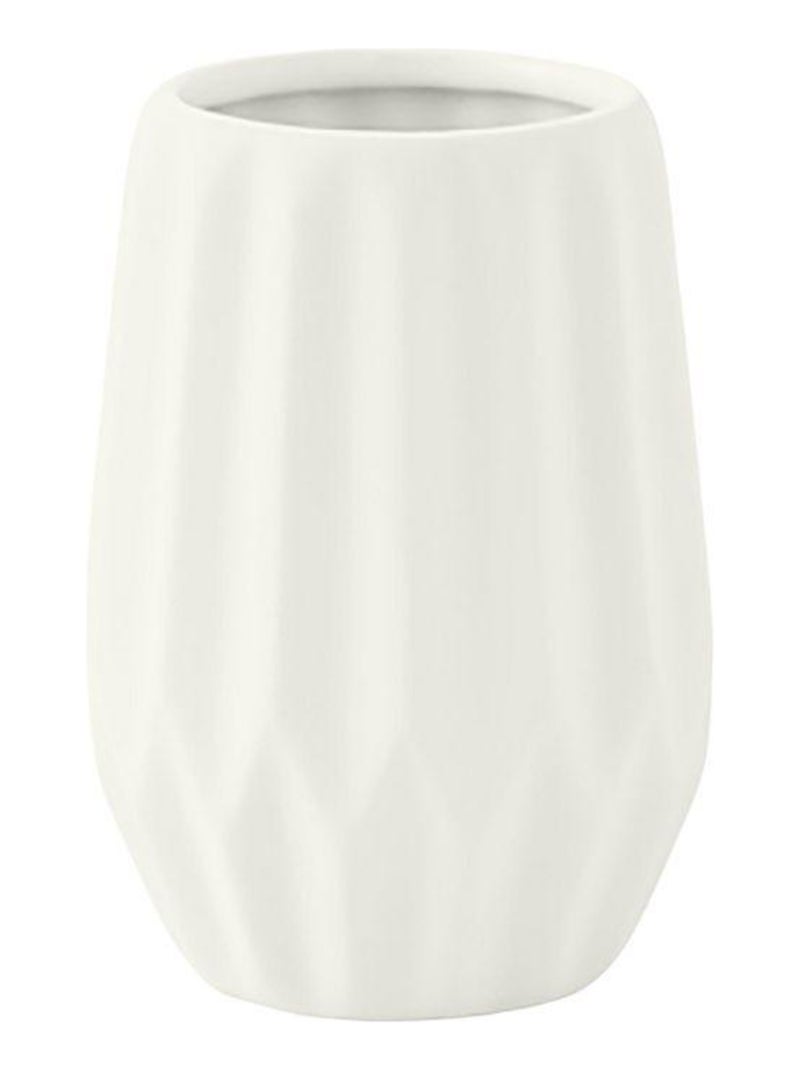 Juego de baño de 4 piezas con relieve de cerámica Blanco - Kiabi