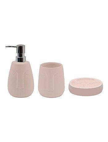 Juego de baño facial de cerámica de 3 piezas