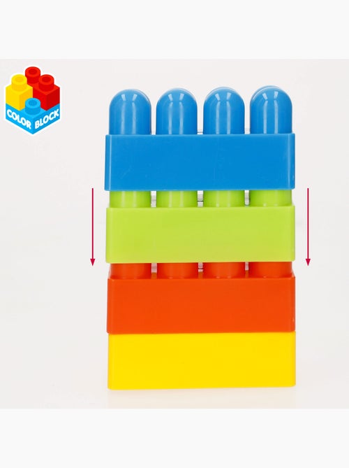 Juego de bloques de construcción 144 piezas maxi color block - Kiabi