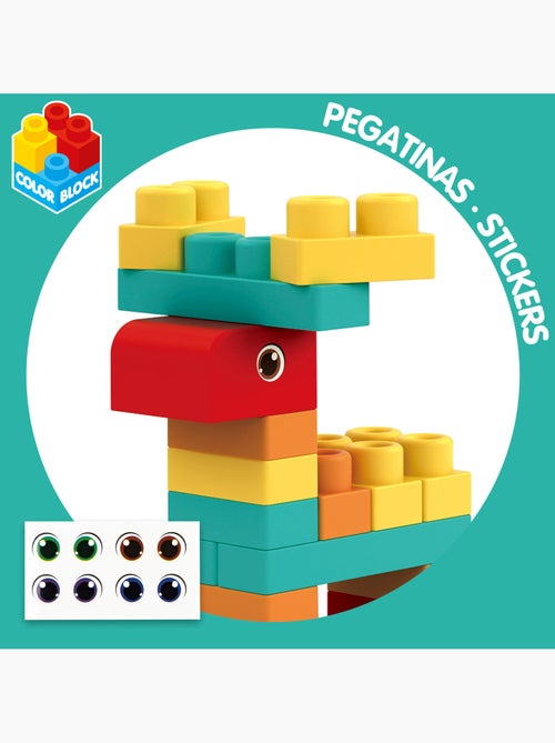 Juego de bloques de construcción 52 piezas flexi color block - Kiabi