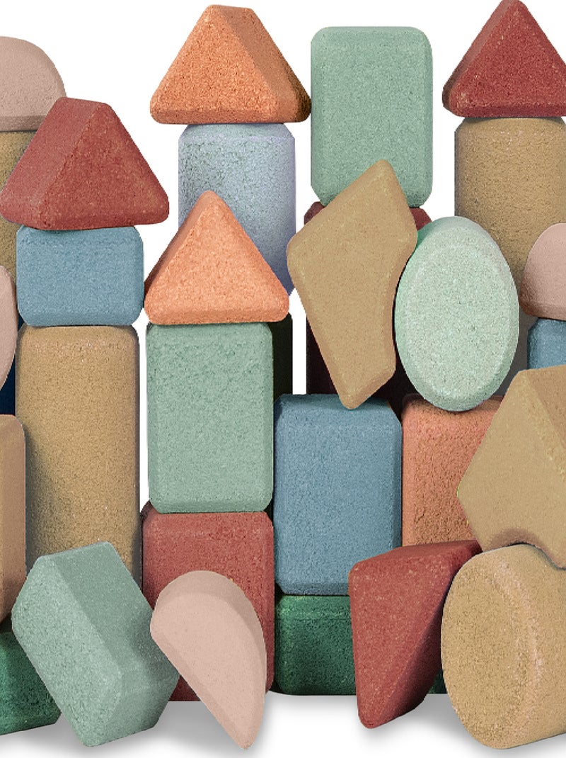 Juego de bloques de construcción de corcho - 40 piezas Multicolor - Kiabi