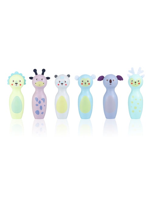 Juego de bolos de madera niños animales pastel Mamabrum - Kiabi
