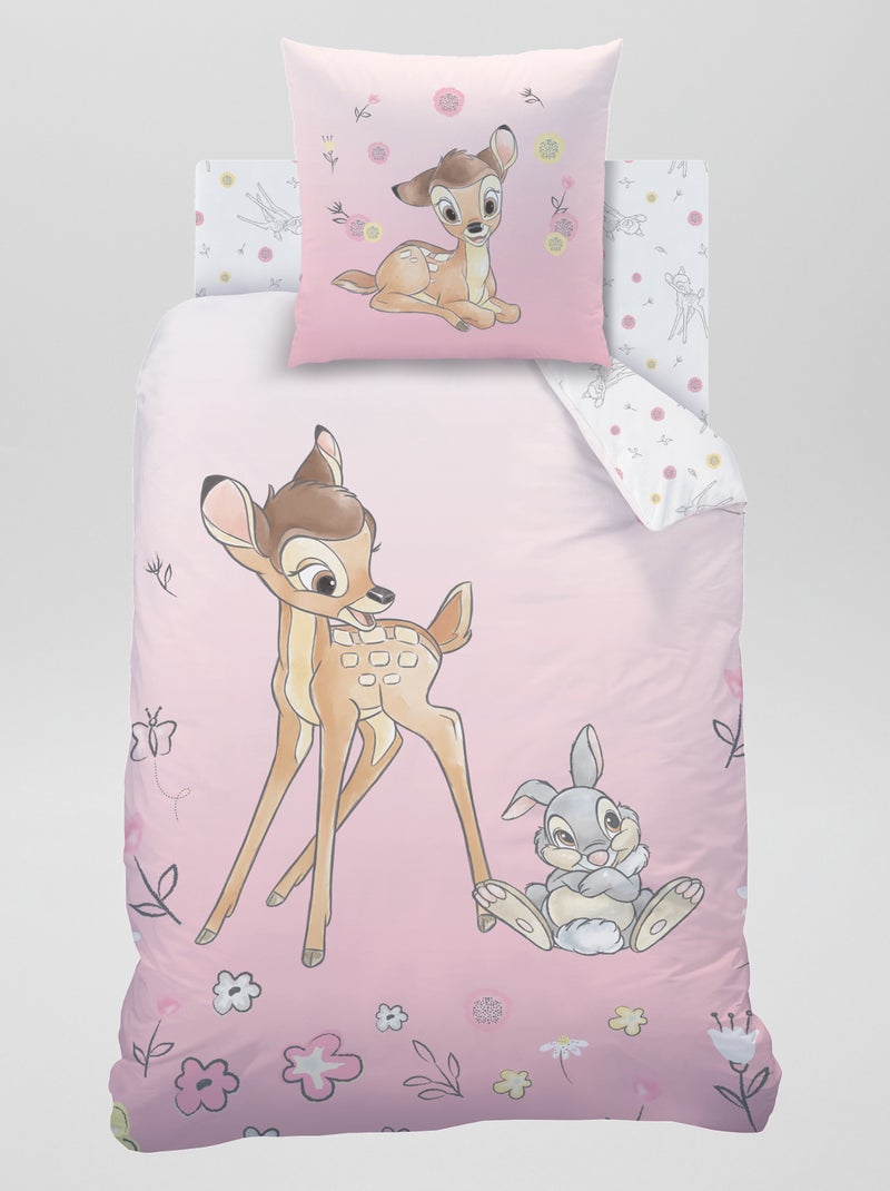Juego de cama - 'Bambi' - Individual ROSA - Kiabi
