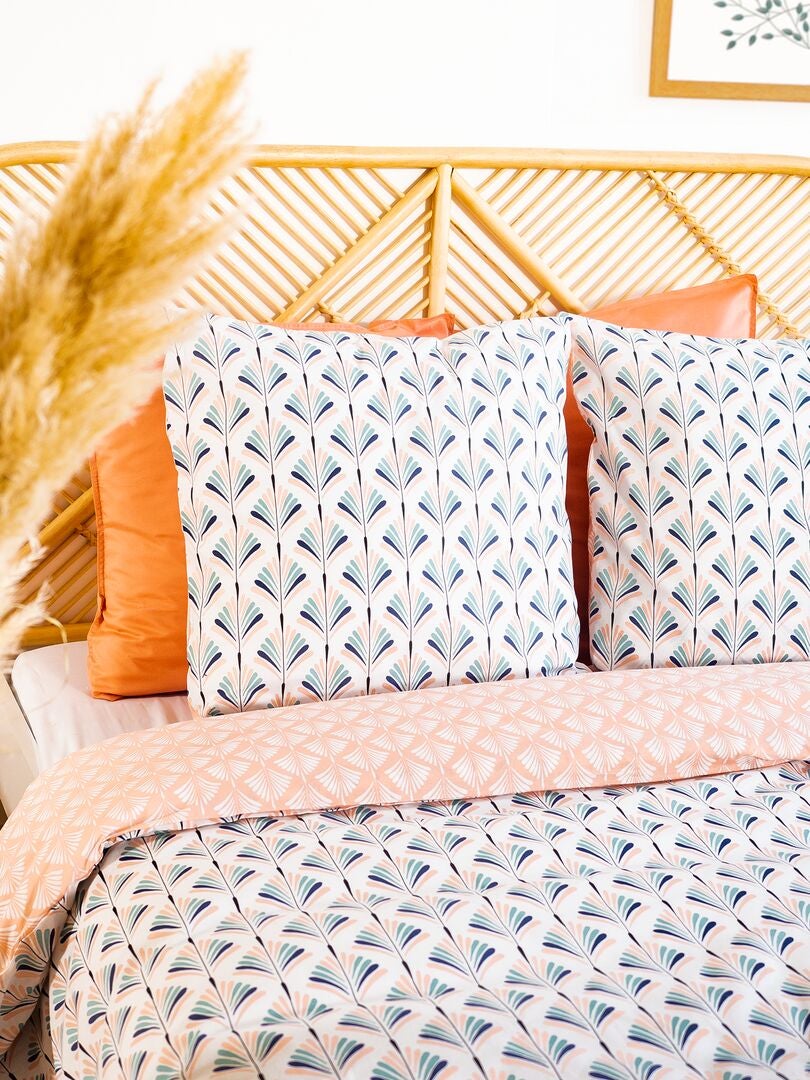 Juego de cama - Doble rosa/azul - Kiabi