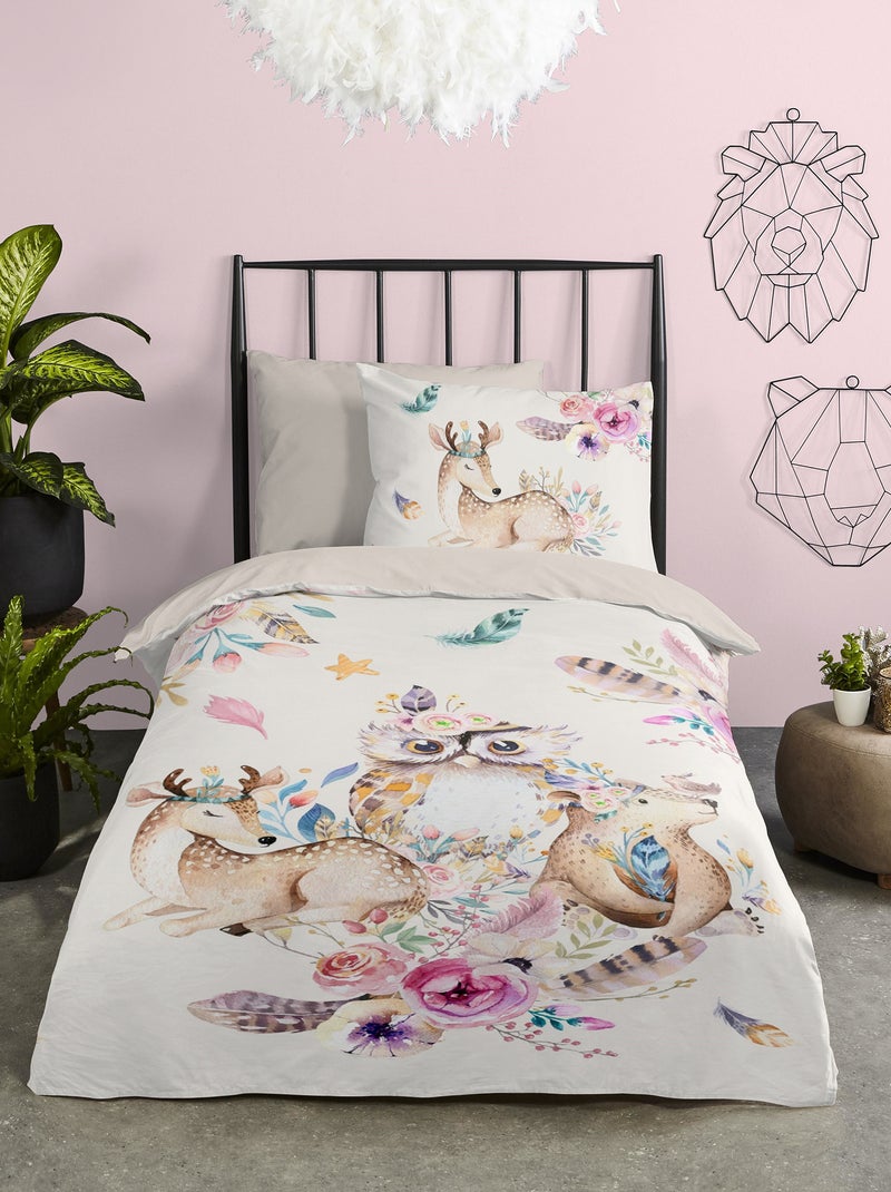 Juego de cama - Individual blanco - Kiabi