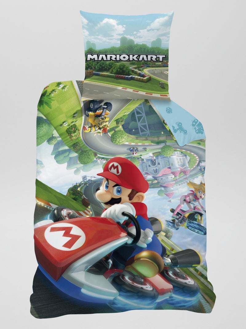 Juego de cama - 'Mario Kart' - Individual multicolor - Kiabi