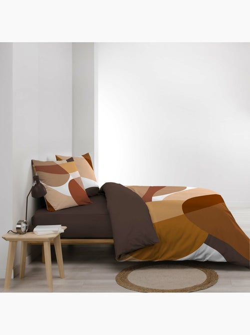Juego de cama 100% algodón 42 hilos boogie + sábana bajera 160 x 200 cm - Kiabi