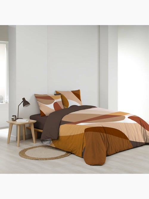 Juego de cama 100% algodón 42 hilos boogie + sábana bajera 160 x 200 cm - Kiabi
