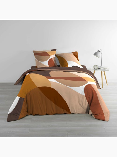 Juego de cama 100% algodón 42 hilos boogie + sábana bajera 160 x 200 cm - Kiabi