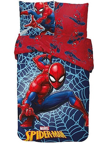 Juego de cama 100% algodón spider-man estampado 140x200 y funda 63x63