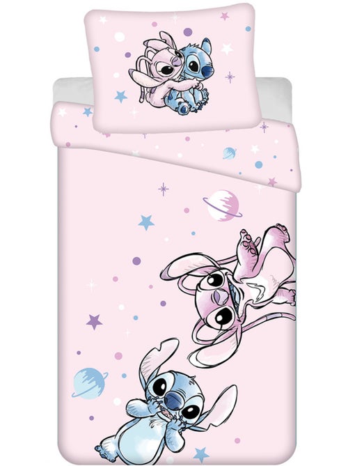 Juego de cama 140 cm x 200 cm 100% algodón lilo & stitch - Kiabi Juego de cama 140 cm x 200 cm 100% algodón lilo & stitch - Kiabi