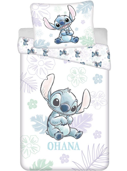 Juego de cama 140 cm x 200 cm 100% algodón lilo & stitch - Kiabi Juego de cama 140 cm x 200 cm 100% algodón lilo & stitch - Kiabi