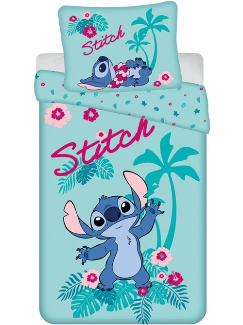 Juego de cama 140 cm x 200 cm 100% algodón lilo & stitch - Kiabi Juego de cama 140 cm x 200 cm 100% algodón lilo & stitch - Kiabi