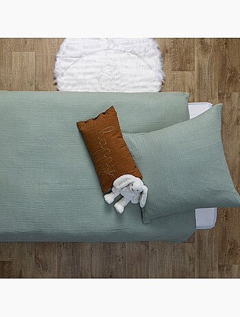 Ropa de cama 140x200cm gasa de algodón avellana