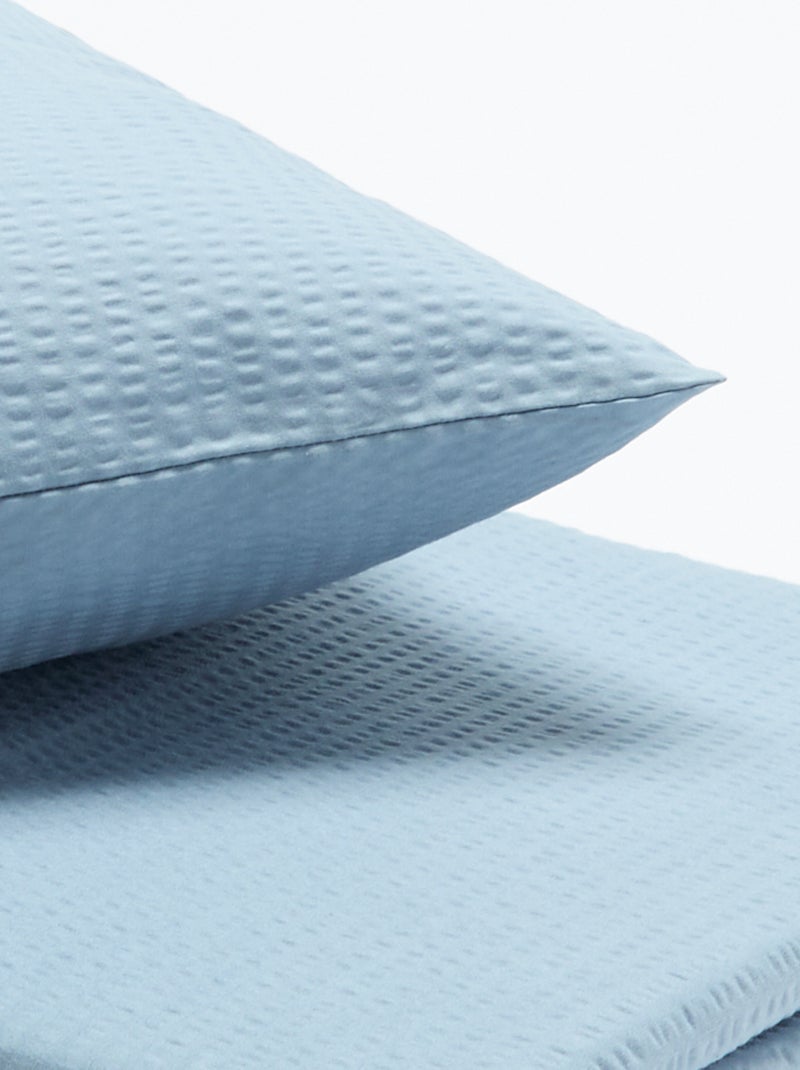 Juego de cama 150 x 200 cm + 1 funda de almohada 50 x 80 cm Azul - Kiabi