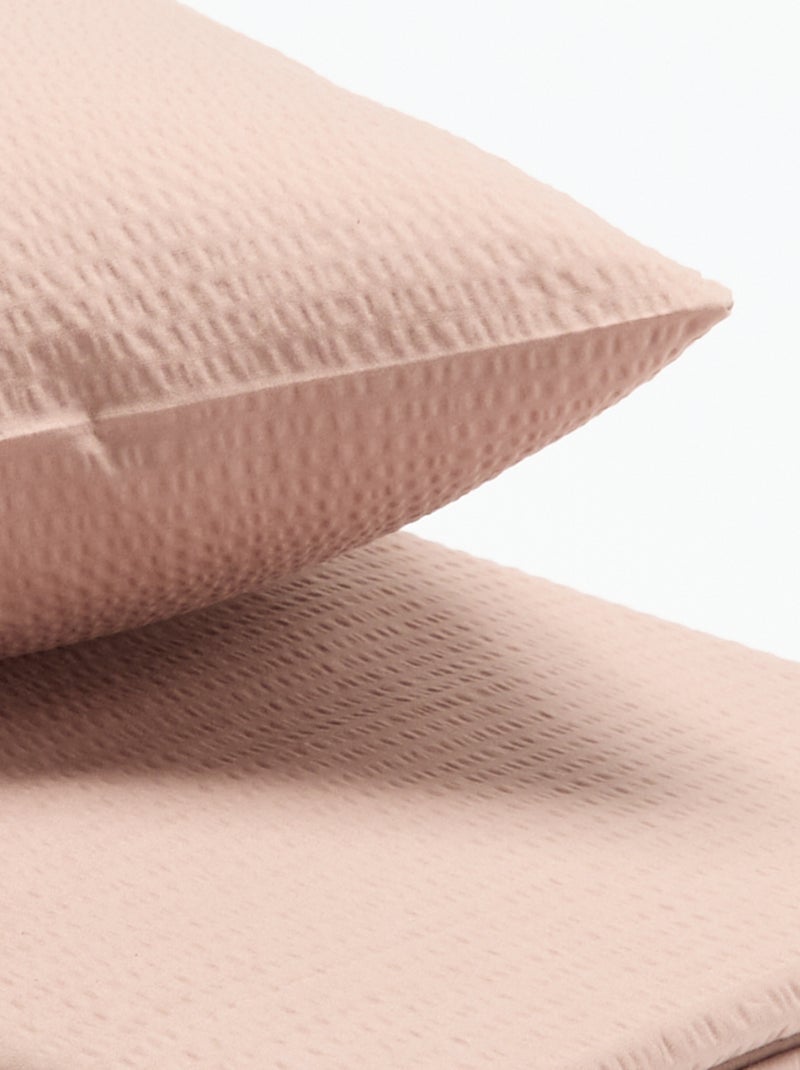 Juego de cama 150 x 200 cm + 1 funda de almohada 50 x 80 cm Rosa - Kiabi