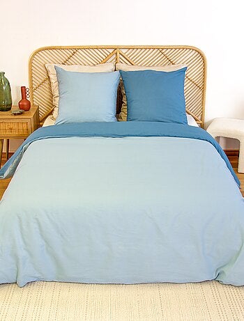 Juego de cama + 2 fundas de almohada en algodón liso 240x220 - 260x240