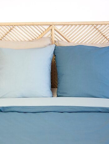 Juego de cama + 2 fundas de almohada en algodón liso 240x220 - 260x240