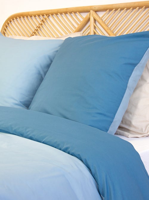 Juego de cama + 2 fundas de almohada en algodón liso 240x220 - 260x240 - Kiabi Juego de cama + 2 fundas de almohada en algodón liso 240x220 - 260x240 - Kiabi