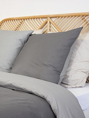 Juego de cama + 2 fundas de almohada en algodón liso 240x220 - 260x240
