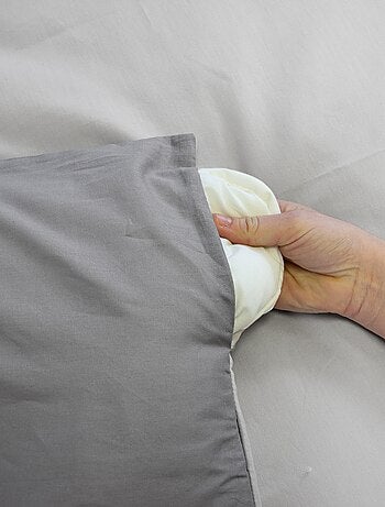Juego de cama + 2 fundas de almohada en algodón liso 240x220 - 260x240